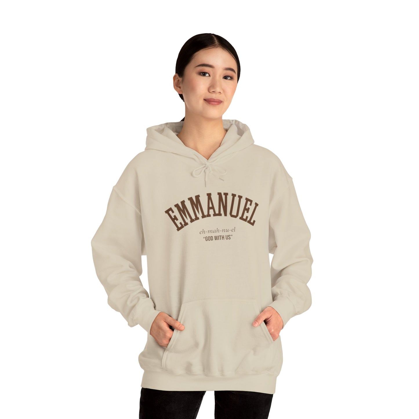 Cozy Unisex Hooded Sweatshirt with 'Emmanuel'