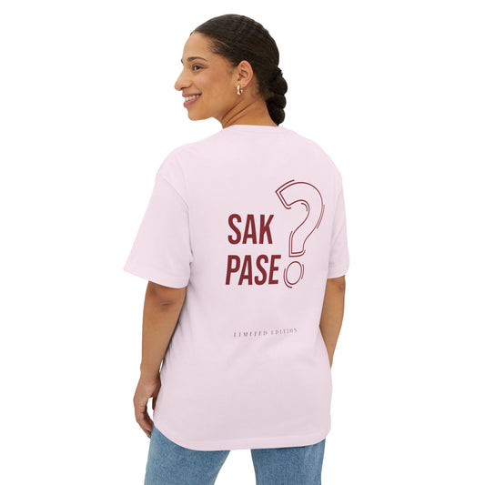 Oversized Tee - Sak Pase Haitian Slogan Limited Edition