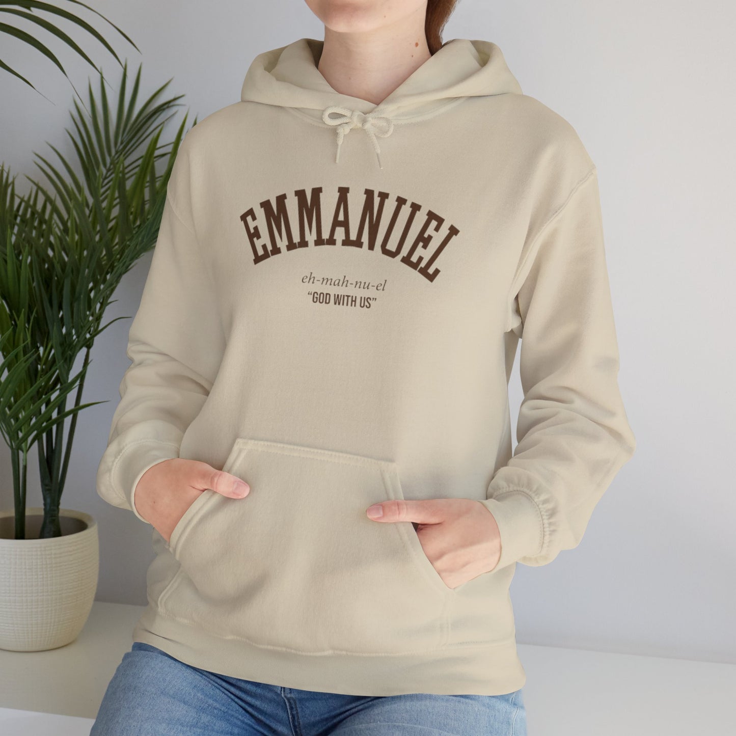 Cozy Unisex Hooded Sweatshirt with 'Emmanuel'