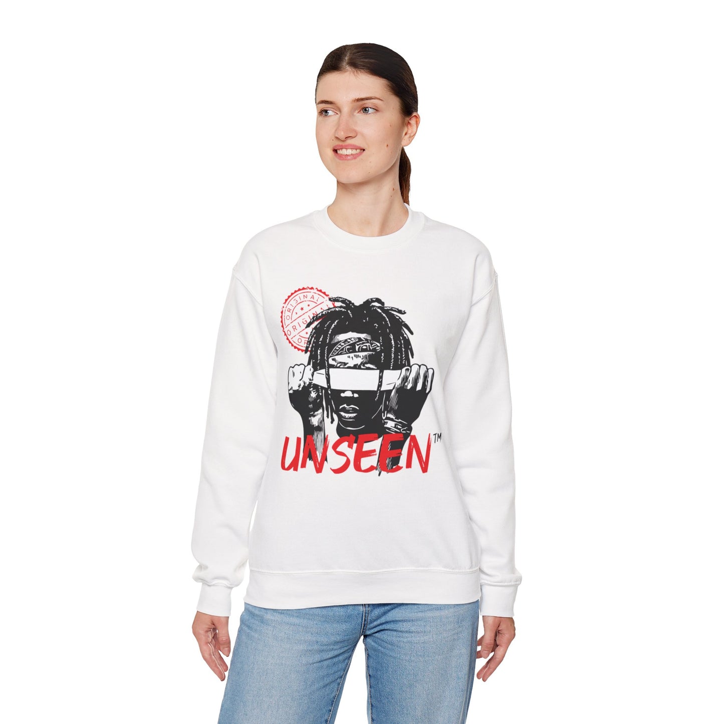 Unseen Graphic Sweatshirt— Streetwear Skull Mask Design