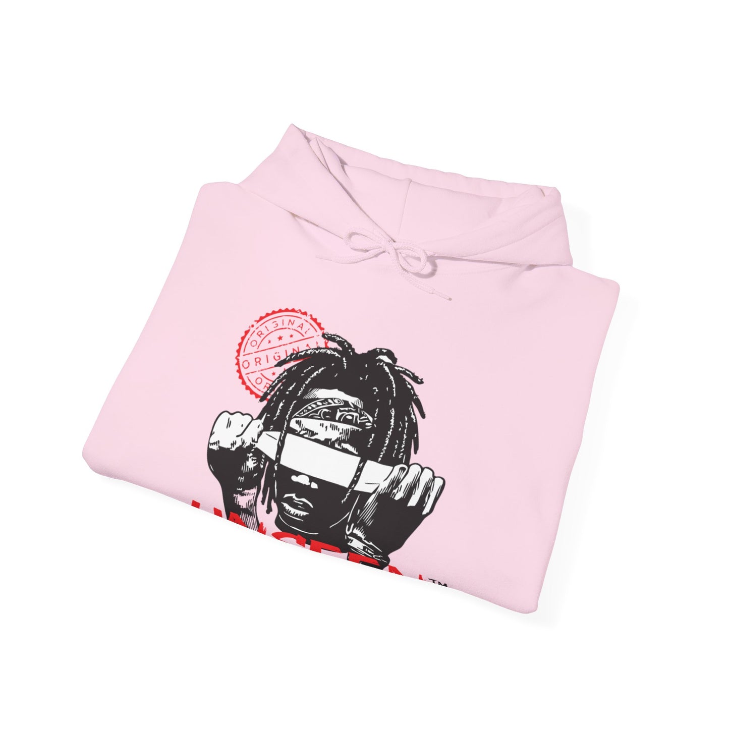 Unseen Graphic Hoodie — Distressed Manga Face Design