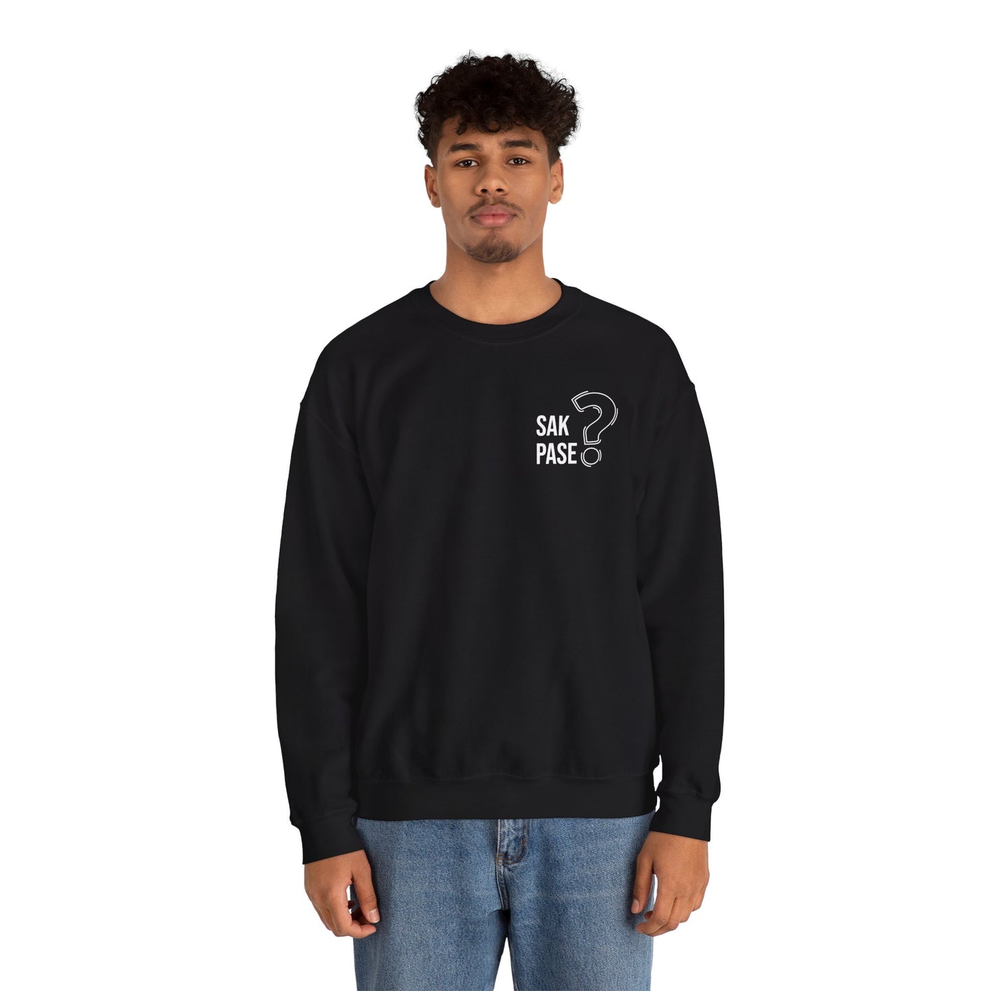 Sak Pase? Crewneck Sweatshirt — Limited Edition Haitian Creole Question Tee