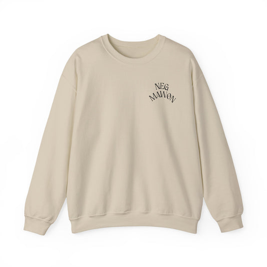 Trendy Unisex Crewneck Sweatshirt with Bold Graphic Design
