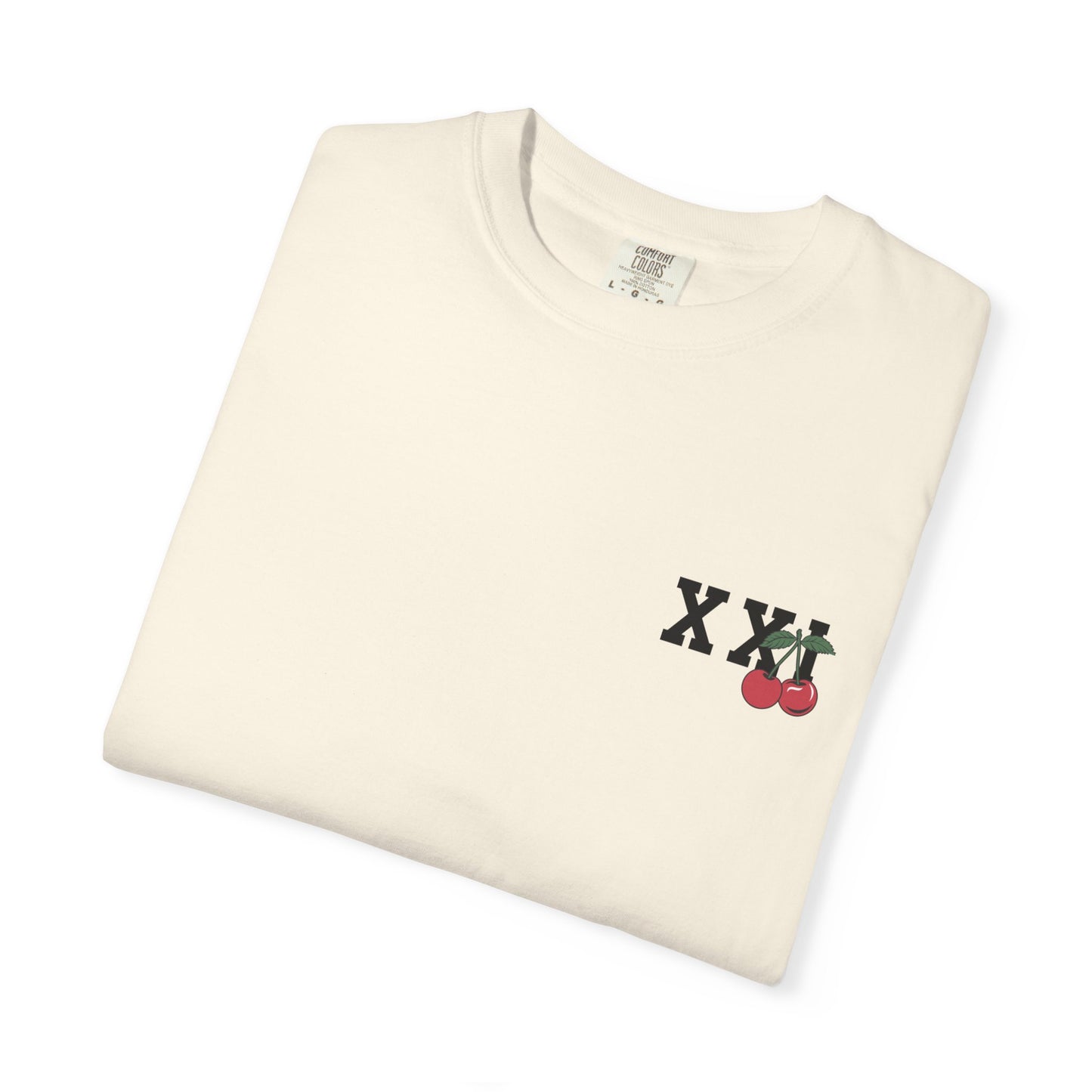 Addict Brand 21, Unisex Cherry Graphic Tee.