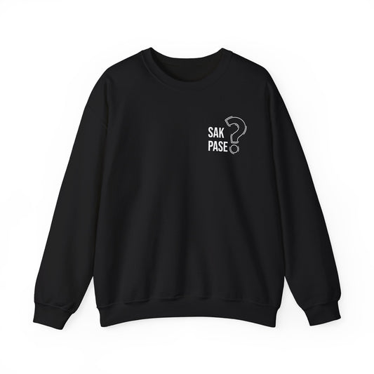 Sak Pase? Crewneck Sweatshirt — Limited Edition Haitian Creole Question Tee