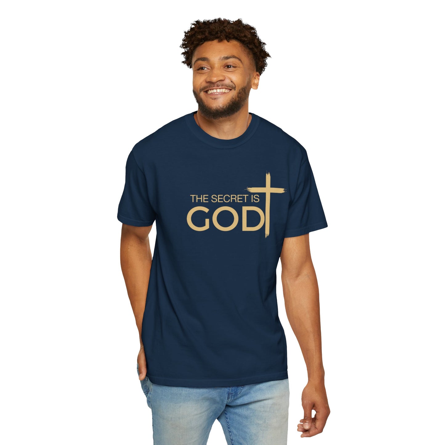 Faith-Inspired Unisex T-Shirt - The Secret is God, Spiritual Clothing, Christian Apparel, Gift for Believers, Casual Wear