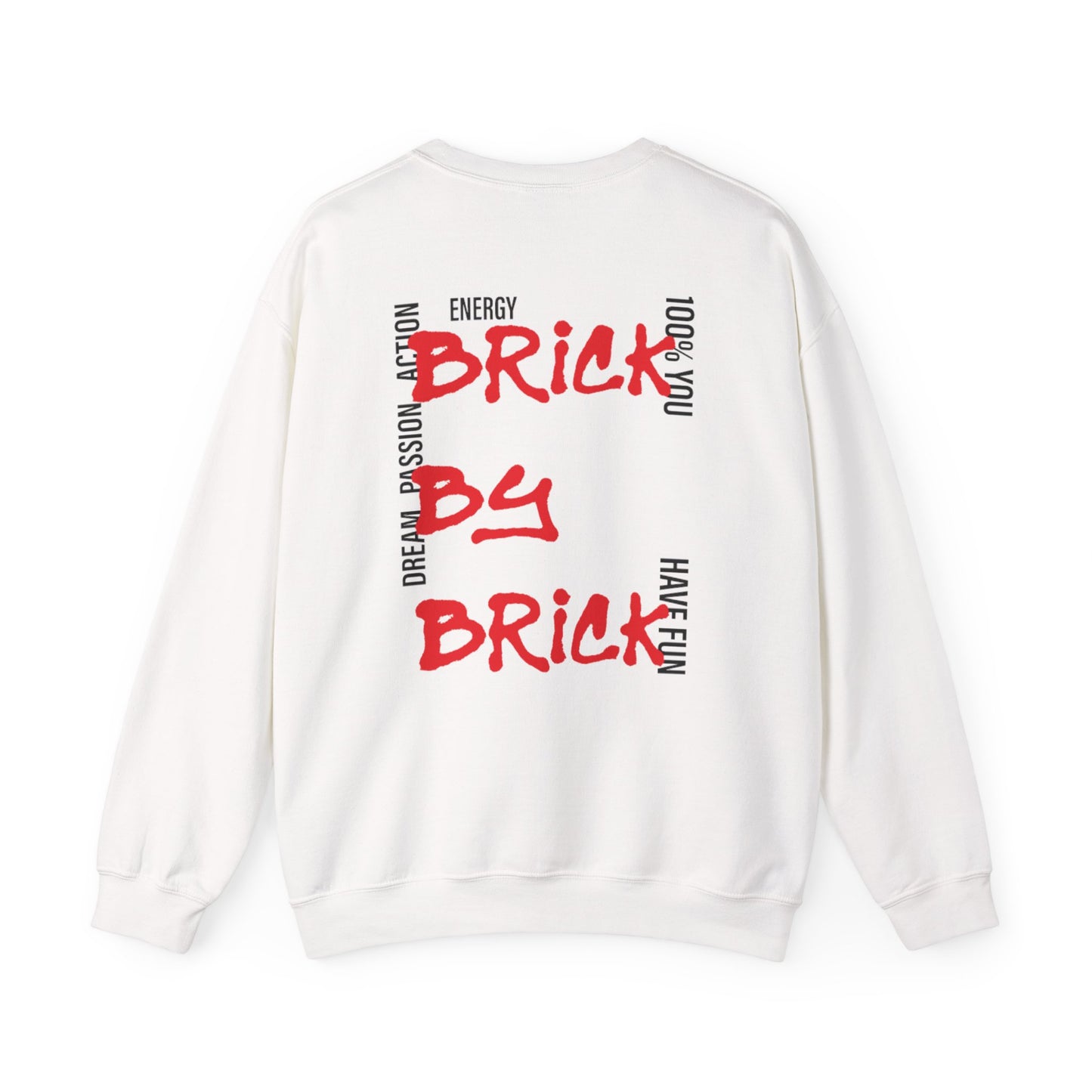 Motivational Unisex Crewneck Sweatshirt - Brick by Brick | Inspirational Gift, Cozy Layer, Everyday Style, Self-Care Apparel, [...]