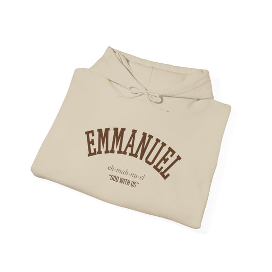 Cozy Unisex Hooded Sweatshirt with 'Emmanuel'