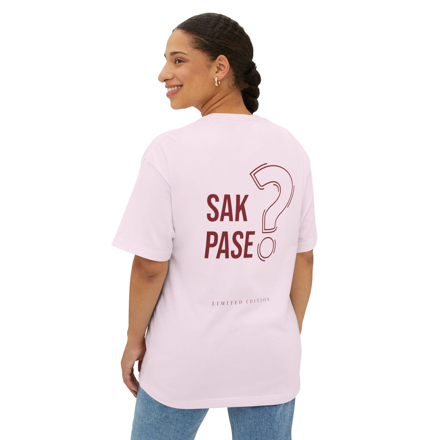 Oversized Tee - Sak Pase Haitian Slogan Limited Edition